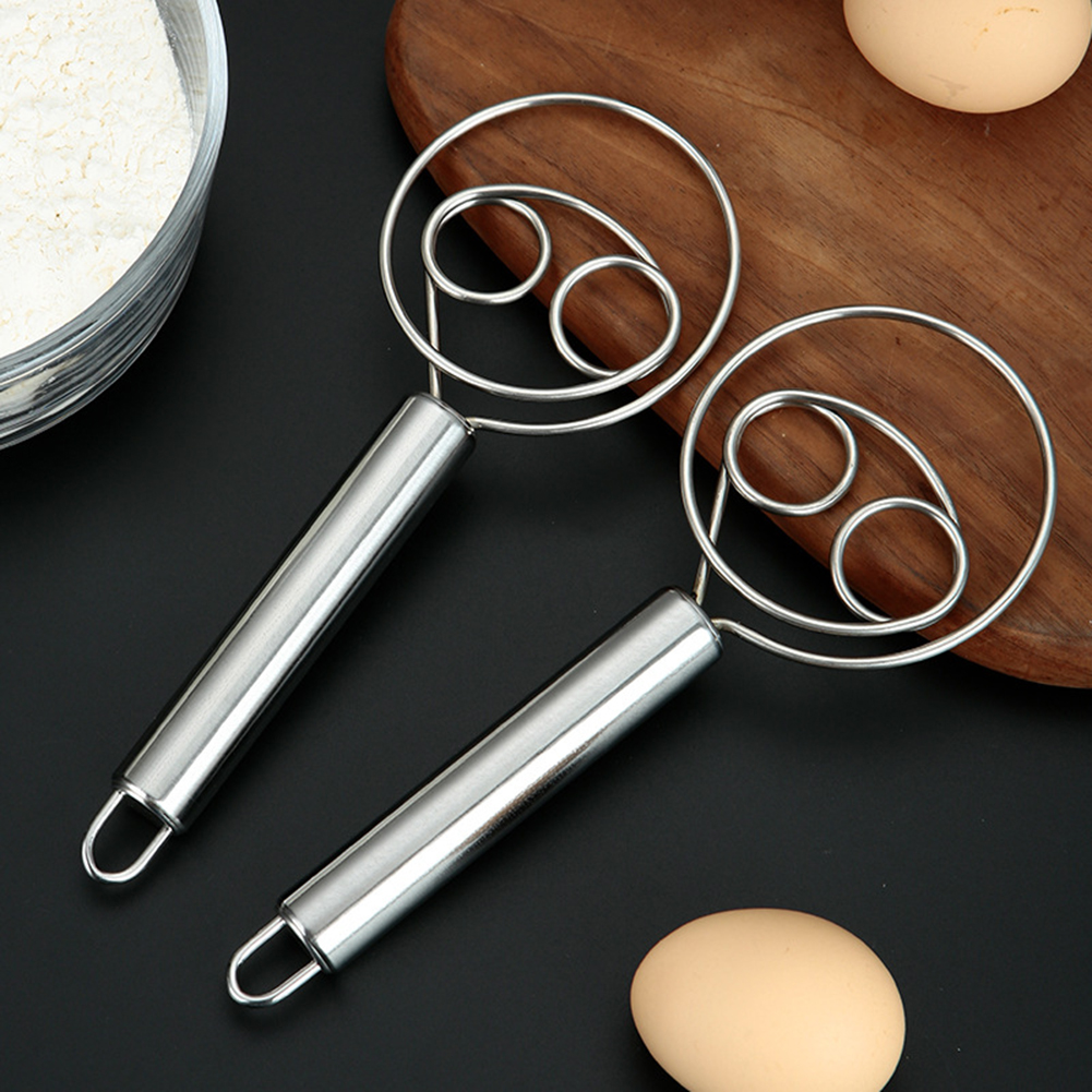 Description Picture 2 of itemHousehold Danish Dough Bread Mixer Stainless Steel Cake Pastry Dough Mixer Stick Egg Beater Kitchen Baking Blender Tools