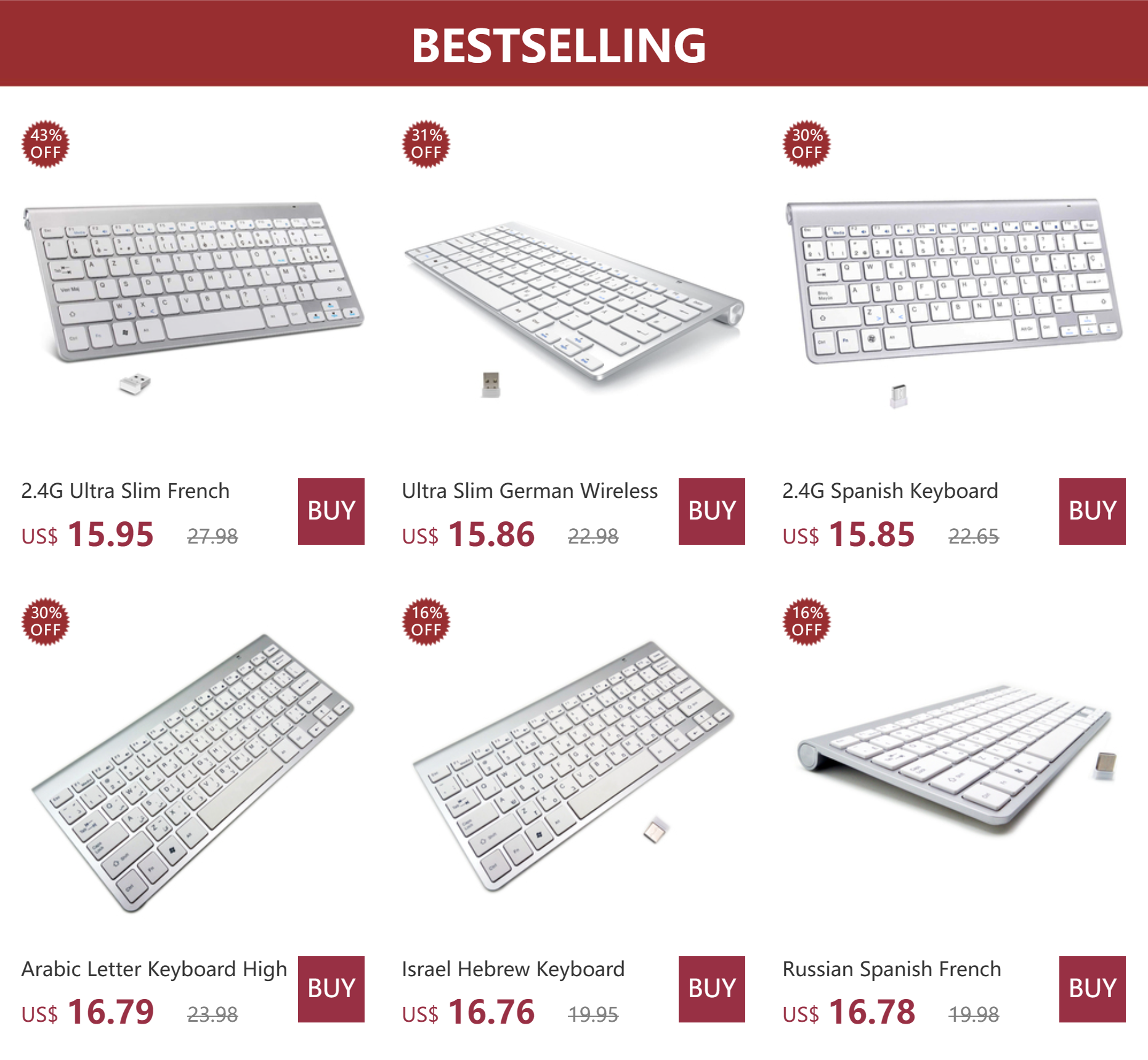 Teclado Compacto para Laptop Windows PC Desktop