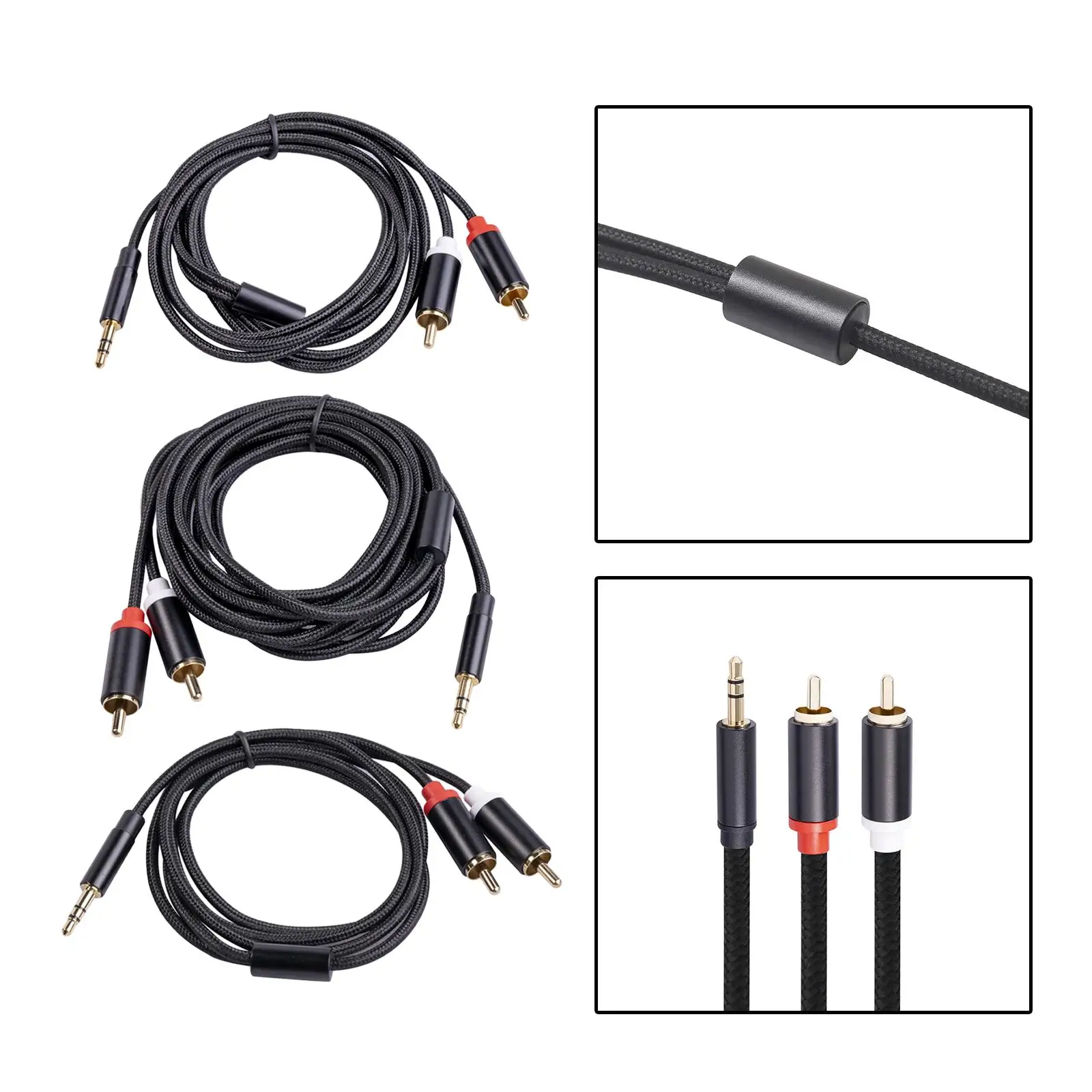 to 3.5mm  for Computer  Audiophiles Stereo Speaker Y Splitter Loudspeaker Audio Adapter Stereo Audio Stereo Audio Cable