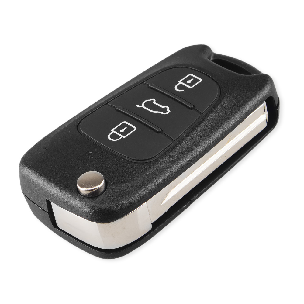 KEYYOU 10 teile/los Uncut Klinge 3 Tasten Flip Remote Key Shell Für HYUNDAI I30 IX35 Für Kia K2 K5 Auto schlüssel Blank Fall Abdeckung – Detail 4