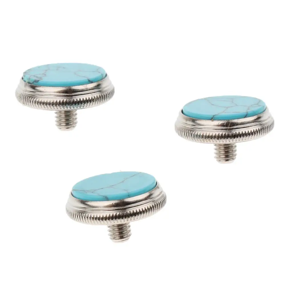 3 Pieces trumpet  type Finger Buttons Trumpet Caps Cap Screw Parts