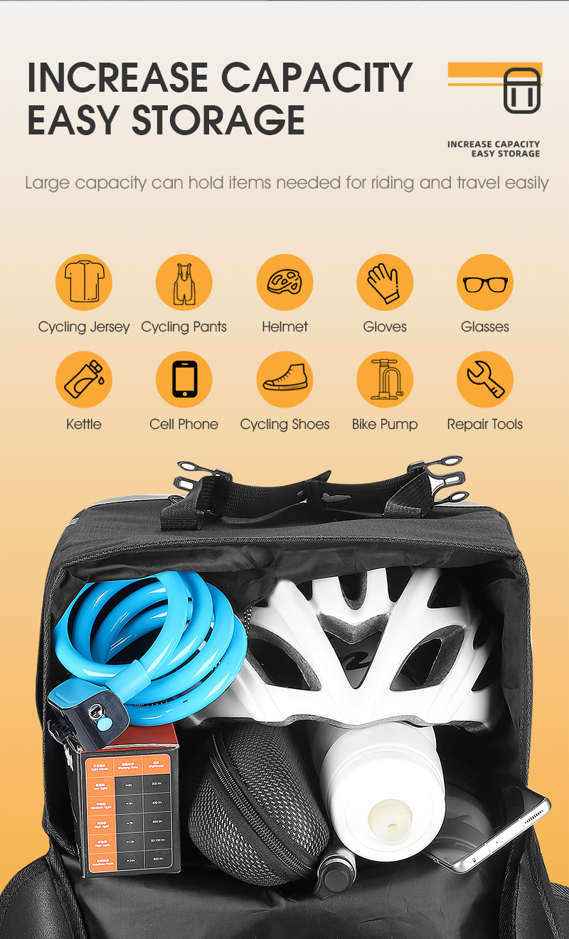 Panier de vélo avant ou arrière pour rangement de vélo, sacoche de grande capacité, tricycle stable – acheter les meilleurs produits dans la boutique en ligne