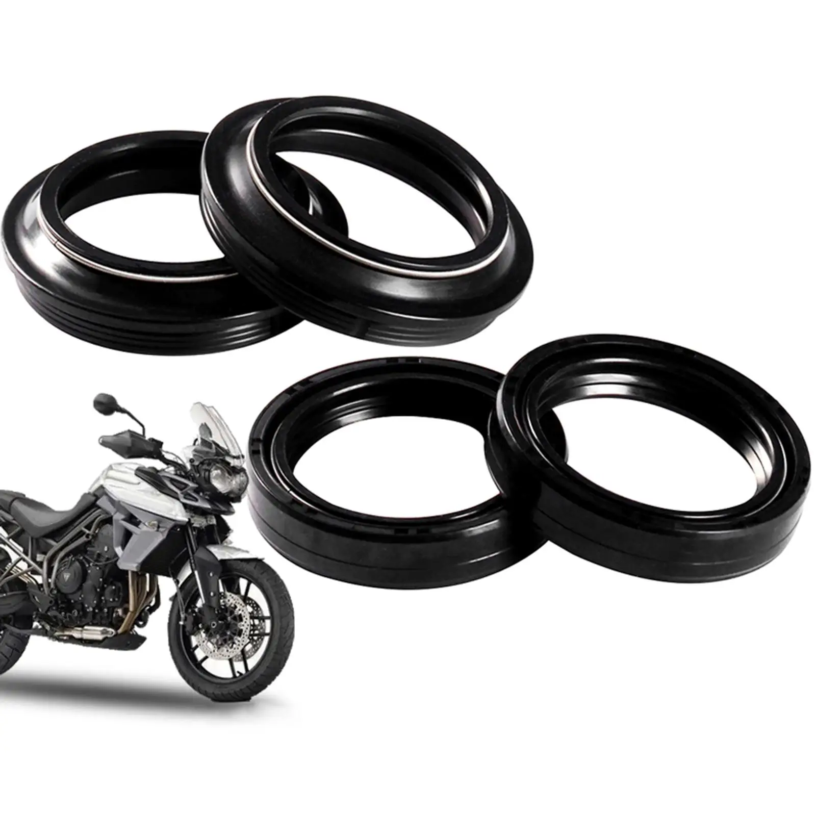 Front Fork Damper Oil Seal and Dust Seal Kit 43x54x11mm Durable Direct Replacements for Honda CBR600 Automotive Accessories