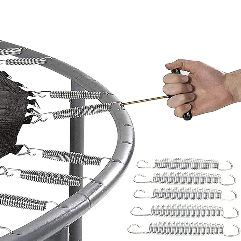 Description Picture 3 of itemTrampoline Spring Heavy Duty Galvanized Steel Spring 5-7inch Pull Spring Hook Replacement Waist Drum Bow Accessories