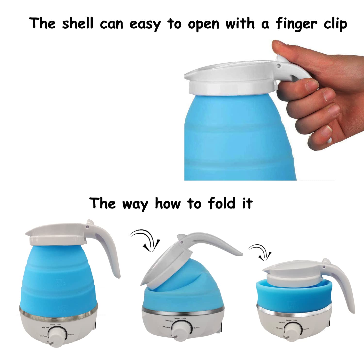 Title 3, Foldable And Portable Teapot Water Heater 0.6L ...