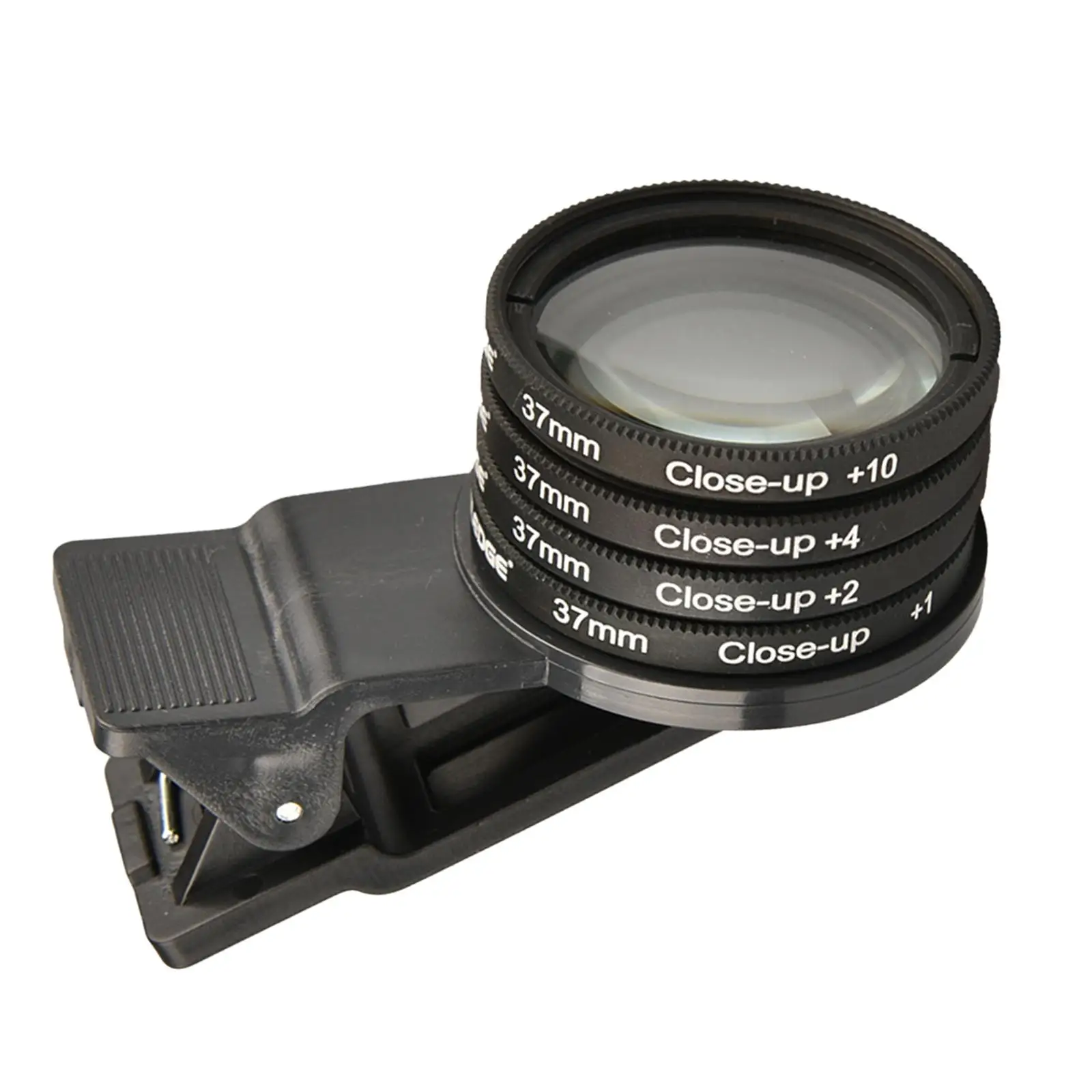 37mm Close up Filter Kit 4Pcs (+1,+2,+4,+10) Macro Lens Filter 37mm Filter Thread Wide Angle Lens Clip On Phone Camera Lens