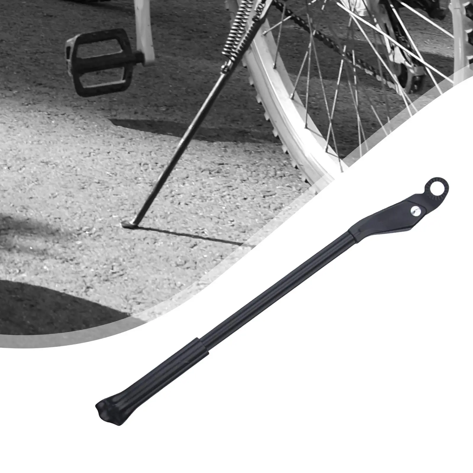 Bike Kickstand Foot Adjustable Height Fit 22-29 inch 700C Wheel Stable Rear Mount AntiSlip Bicycle Kick Stand Outdoor Riding