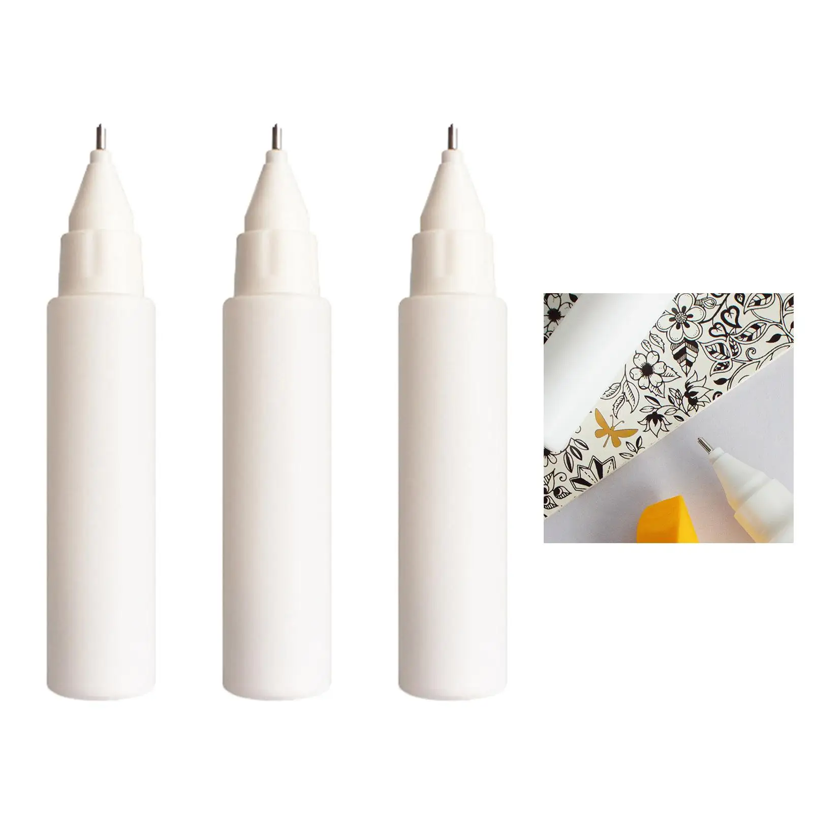 3pcs Portable Empty Bottle for Markers Paint Pen Artist Drawing