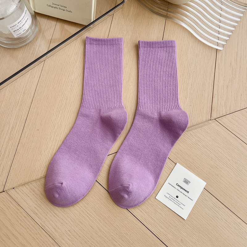 Title 15, 33 Colors Korean Sports Socks Women Soft Cotton...