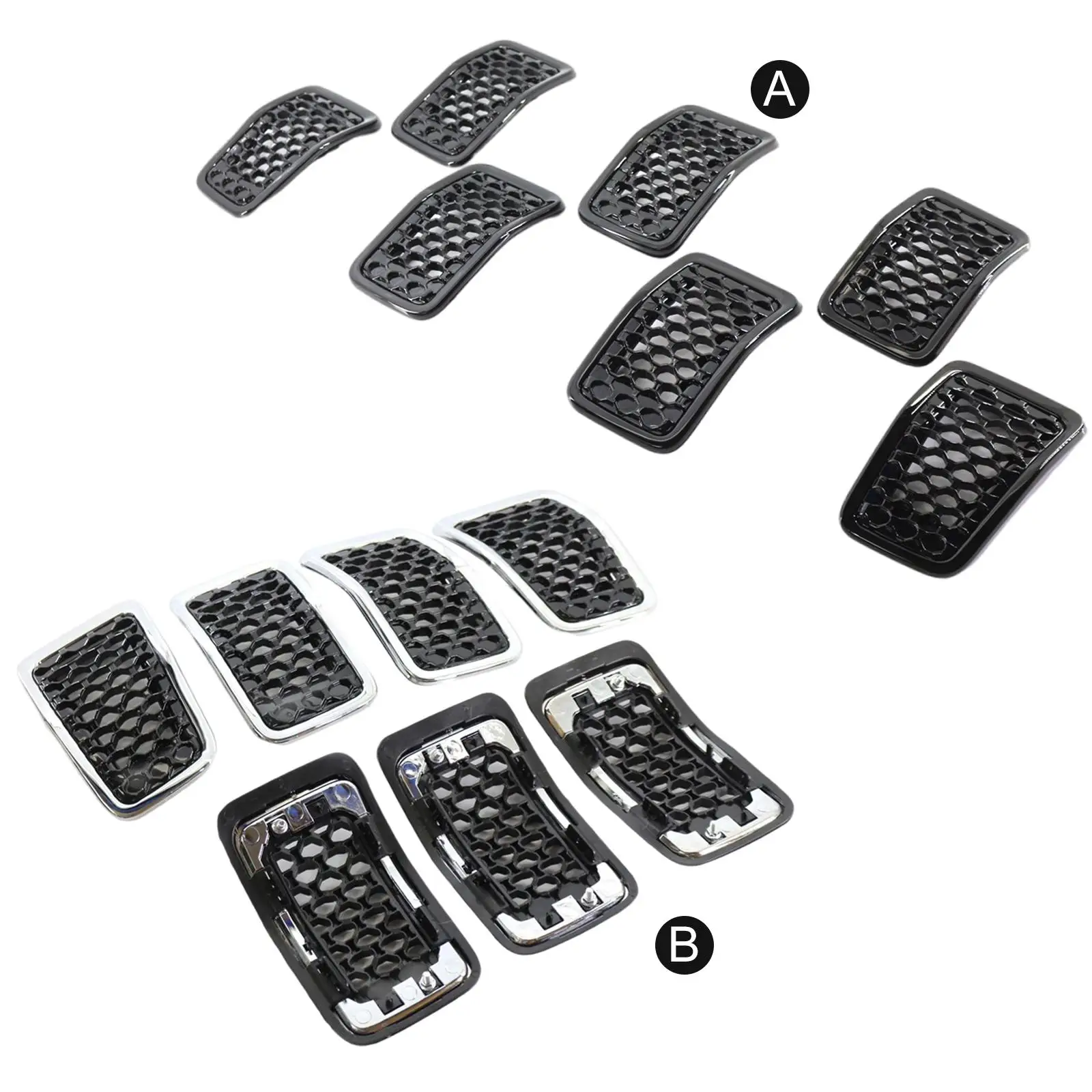 7 Mesh Grille Insert, Car Grille Covers for Cherokee 2019-22 ,Replacement  Decorative Accessories