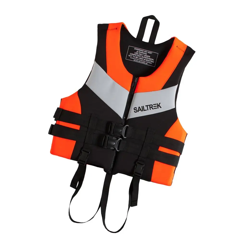 Perfeclan Watersports Life Vest Traditional Neoprene Jacket Adjustable Strap