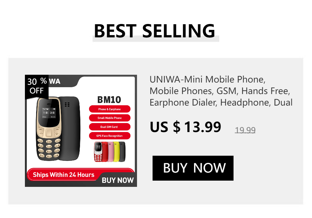 UNIWA J30 2G Mini Flip Phone with Push Button Wireless Bluetooth Dialer Multi-function FM Magic Voice Handsfree Earphone
