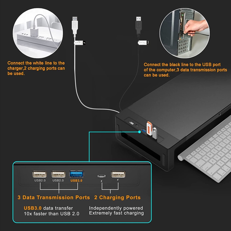 da impressora desktop organizar prateleira com dobrável