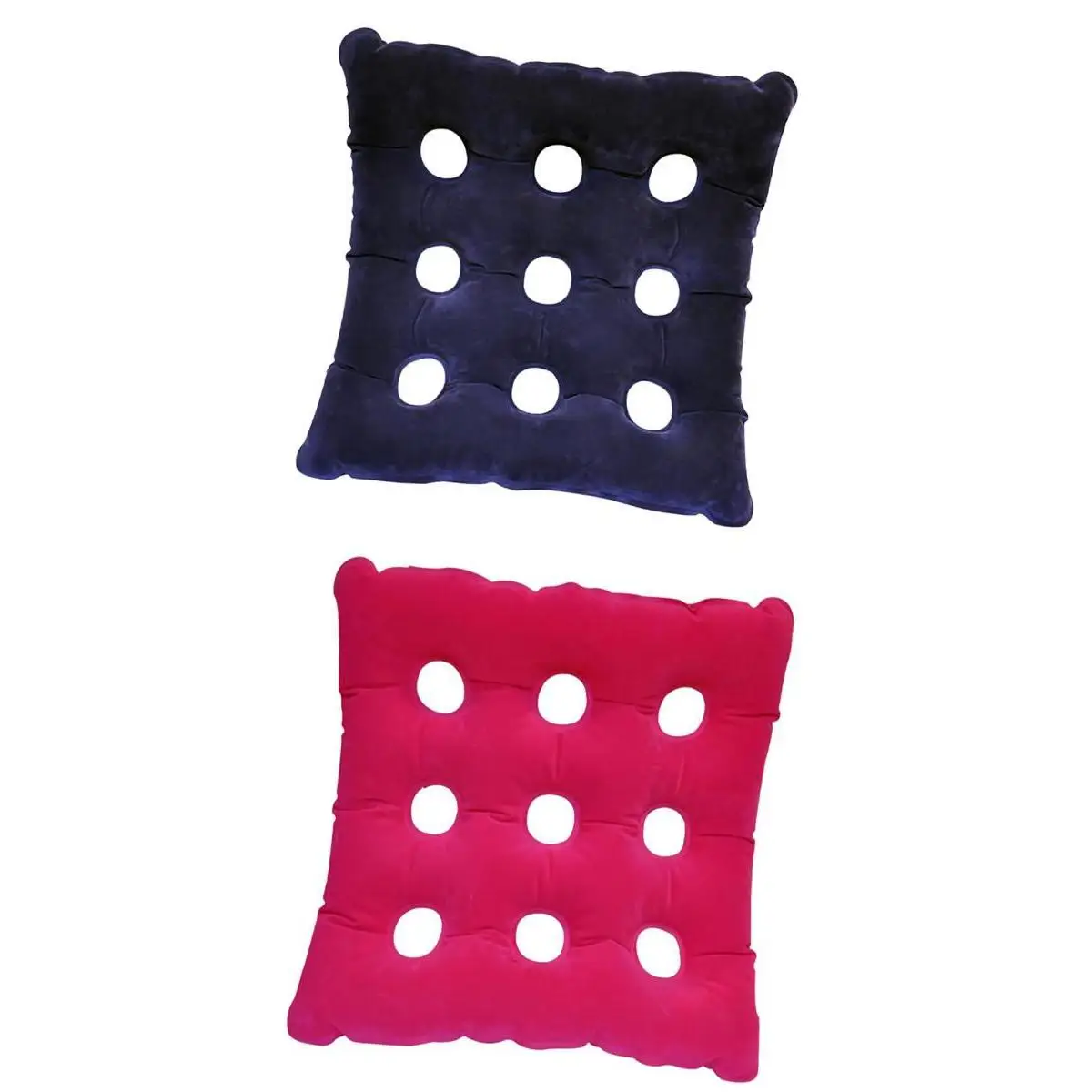 2-pack Inflatable Seat Cushion Breathable Soft Bed Sores Pillow 