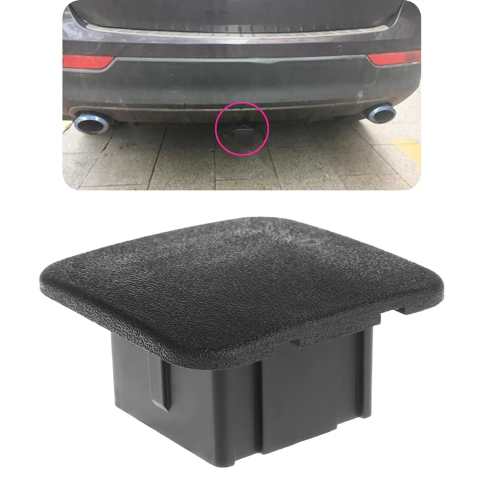 2 Inches Rubber Trailer Hitch Cover for Most Models Hitch Receivers Durable