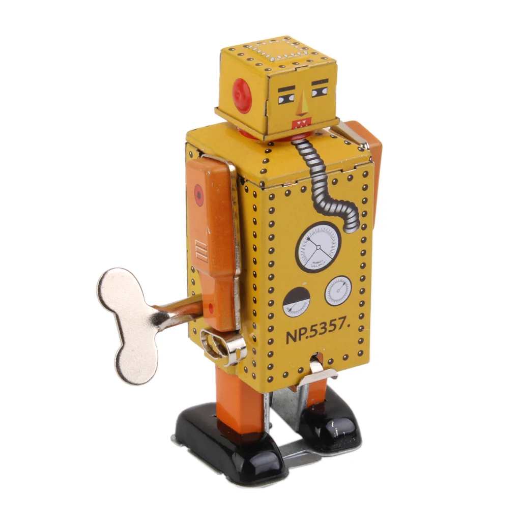 Handmade Mechanical Clockwork Robot Lilliput  Walking  Decor