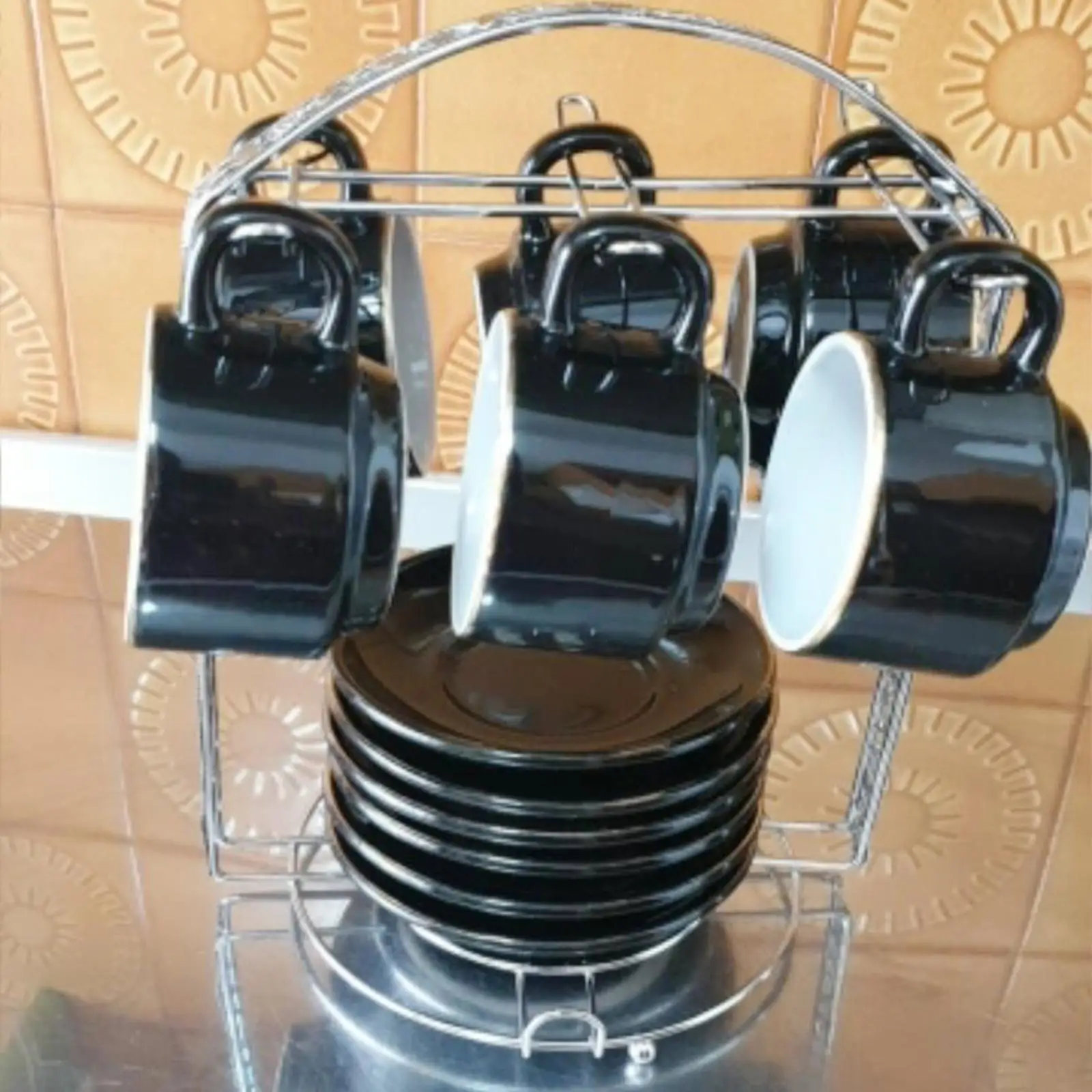 Cup Rack Display Stand Drinkware Storage Organizer Mug Holder Cup Hob Coffee Mug Holder for Kitchen Tabletop Counter Home