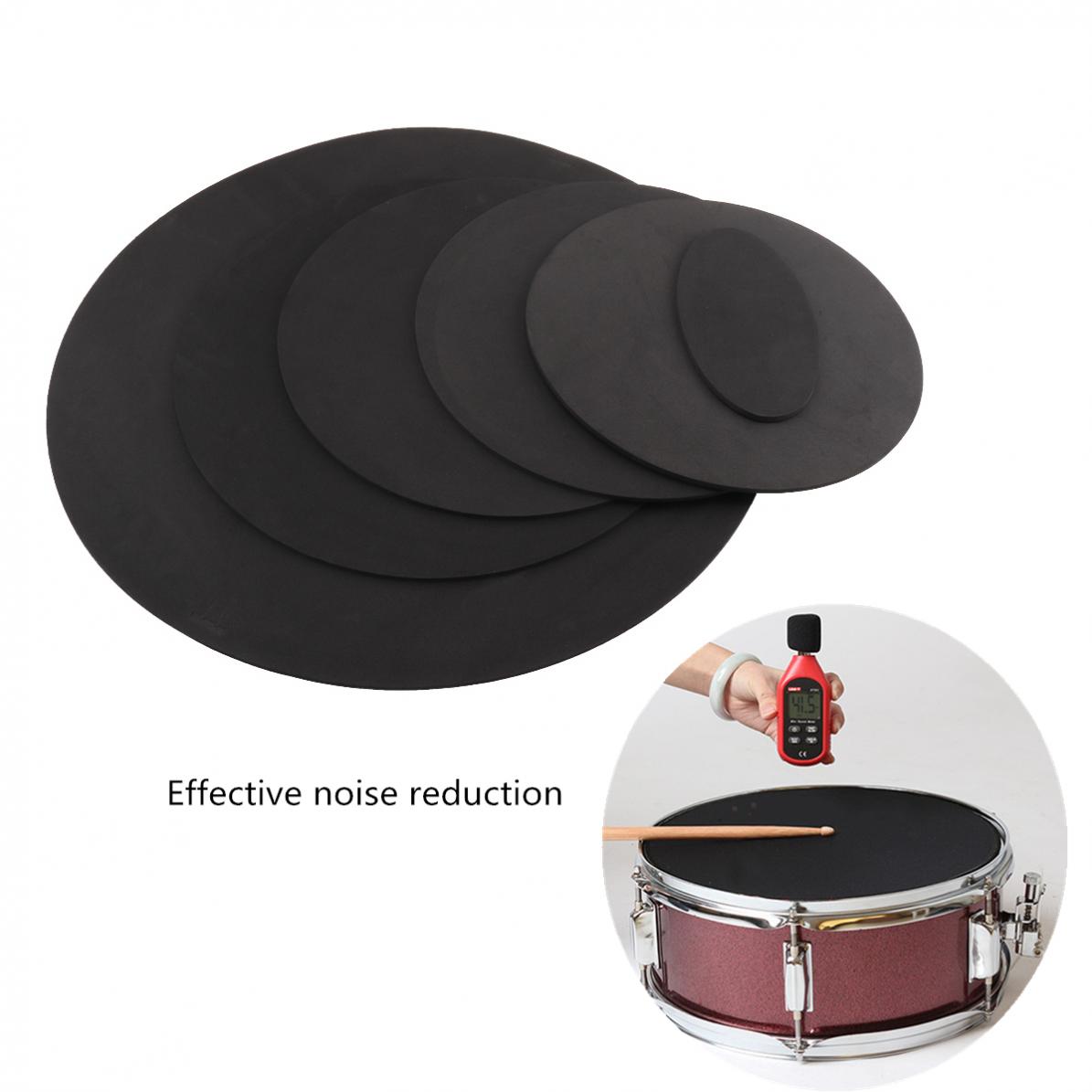 Description Picture 3 of item10pcs/set Rubber Foam Jazz Drum Mute 5 Drum and 3 Cymbal Sound Off Practice Pad Kit for Jazz Snare Electronic Dumb Drum Exercise
