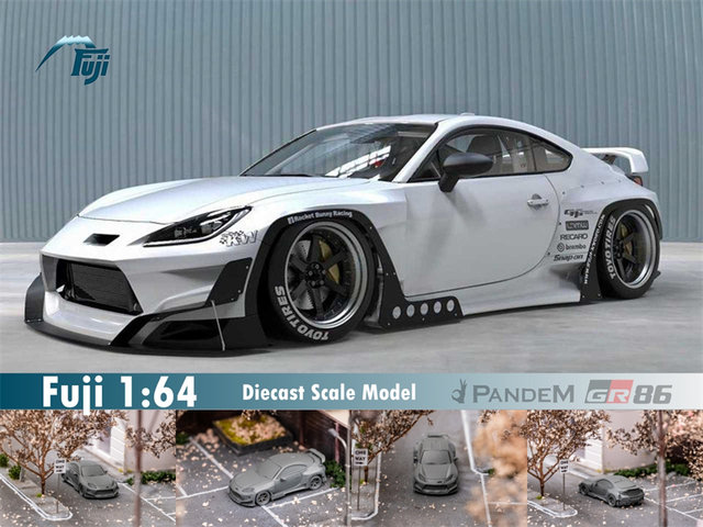 Fuji 1:64 Pandem Rocket Bunny GR86 2nd Gen Die-Cast Car Model