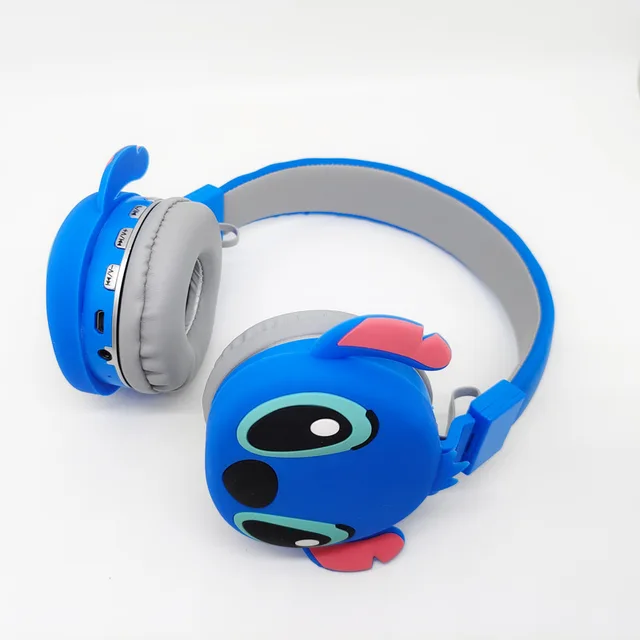 Écouteurs Bluetooth sans fil Lilo Stitch casque stéréo hiFi casque cadeau  de Noël