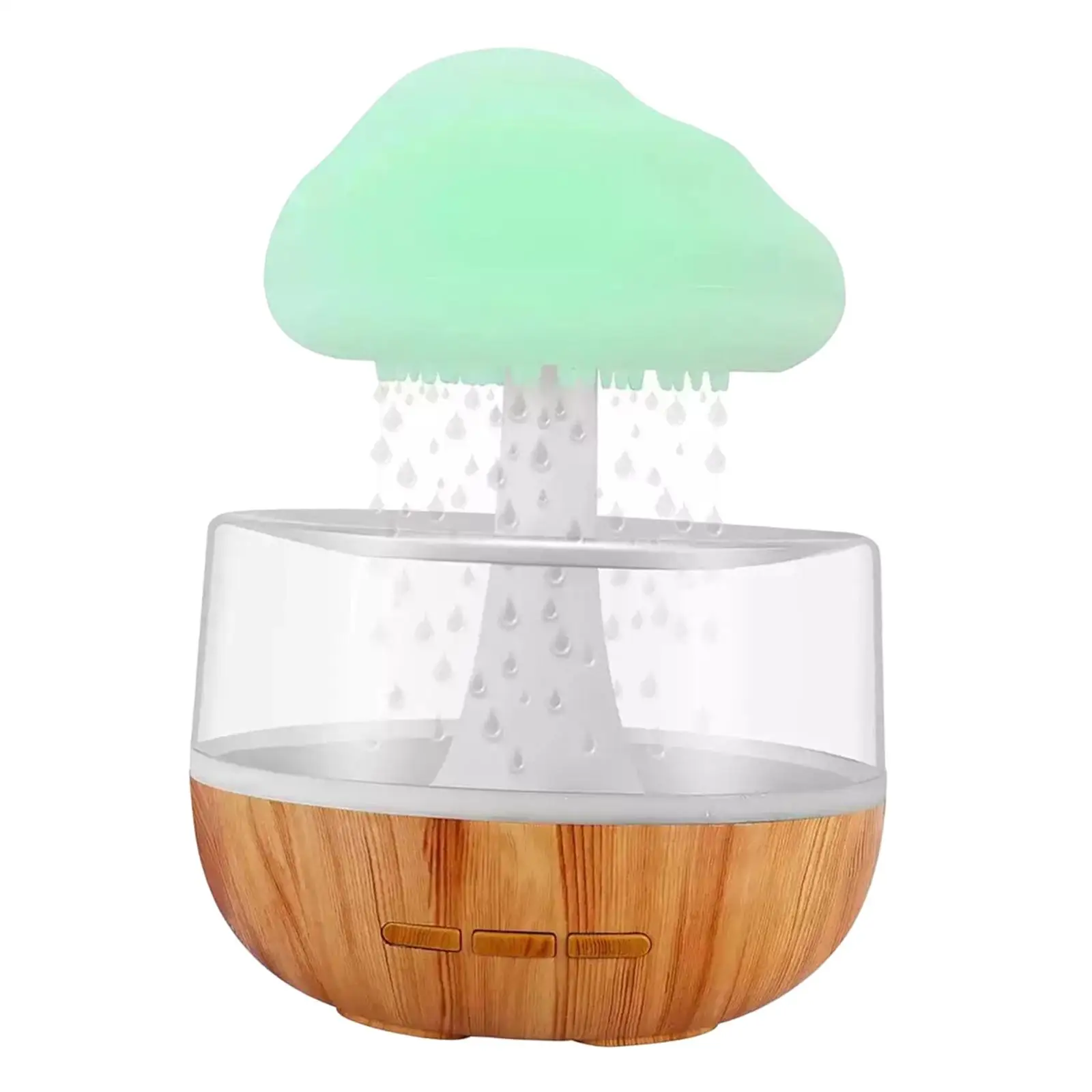 Air Humidifier Decorative Fogger Centerpieces Silent Craft LED Ornament Air Purifier Diffuser for Bedroom Office Home Desktop