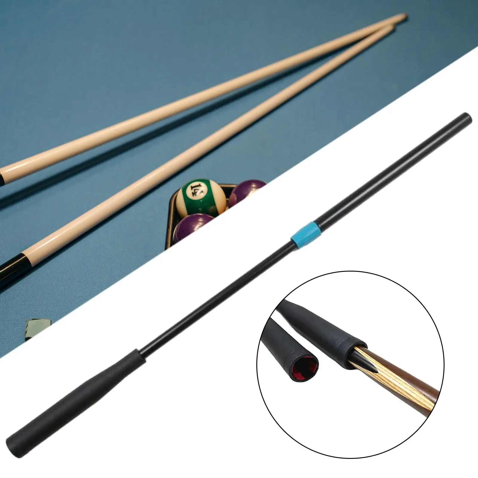 Pool Cue Extension, Billiard Pool Extension, Billiards Cue Shaft Sleeve Extension Tool, Lightweight Professional Accessories