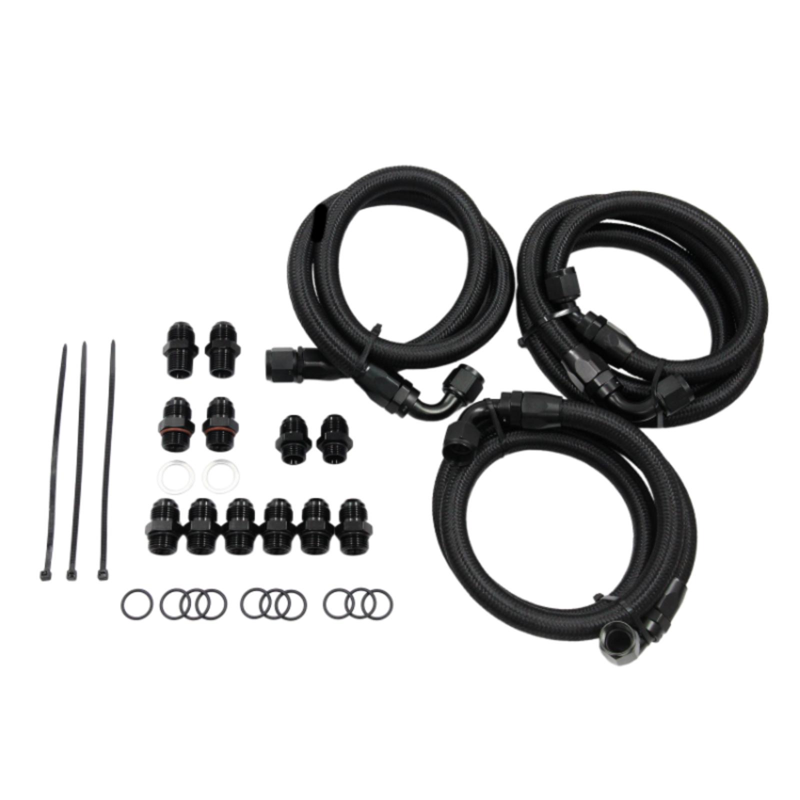 Transmission Cooler Hose Line Kit TF-1069-bk for GM 6.6 lb7 Lly