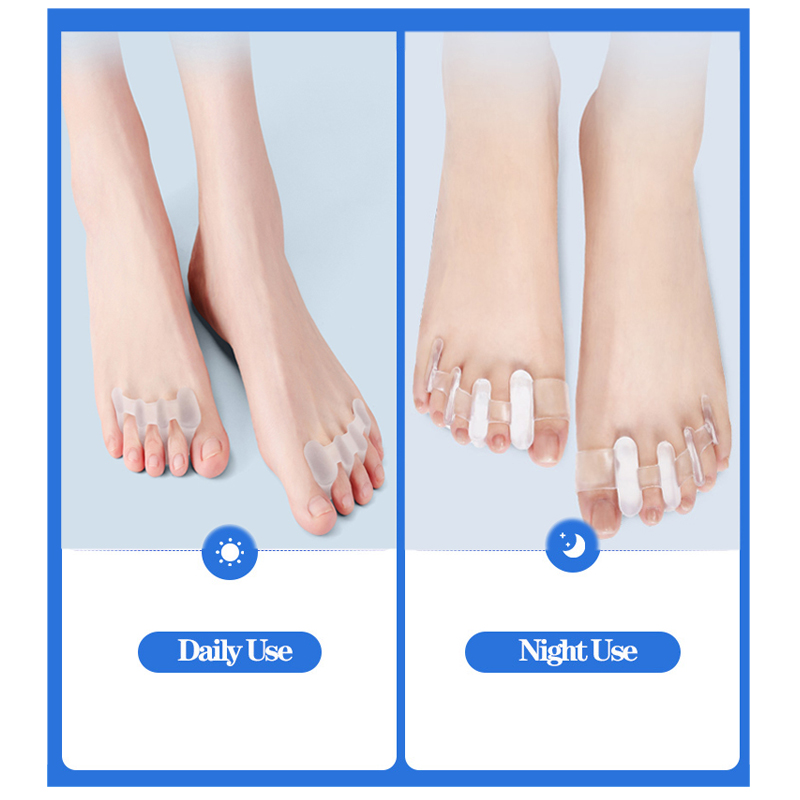 Best of Silicone Toes Separator Bunion Bone Ectropion Adjuster Toes Outer Appliance Foot Care Tools Hallux Valgus Corrector Reviews & Tips - Image 5