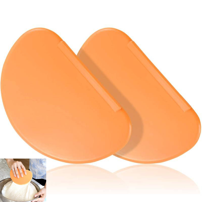 Description Picture 2 of item1Pcs Flexible Bowl Scraper Dough Scrapers Spatula Multipurpose Curved Pastry Scraper Flat Edge Mixing Bowl Scraper Cutter