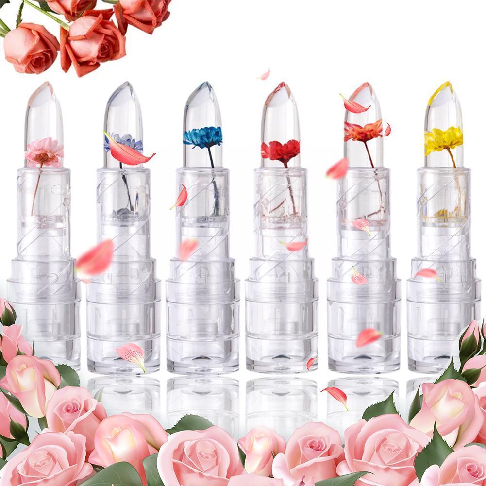 Best of Magic Jelly Flower Lipstick Temperature Change Lipstick Lipstick Moisturizing Color-Changing Lip Cup Transparent Non-Stick P6I2 Reviews & Tips