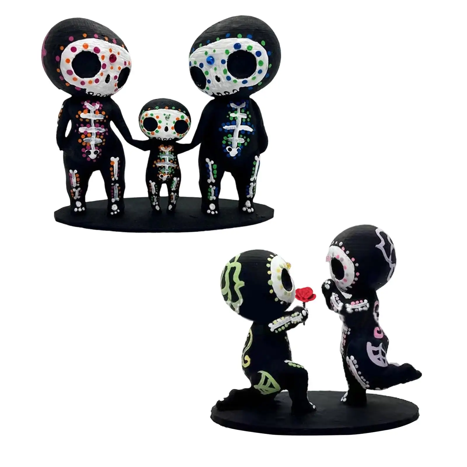 Skull Figurine Tabletop Ornaments Gift Anniversary Office Crafts