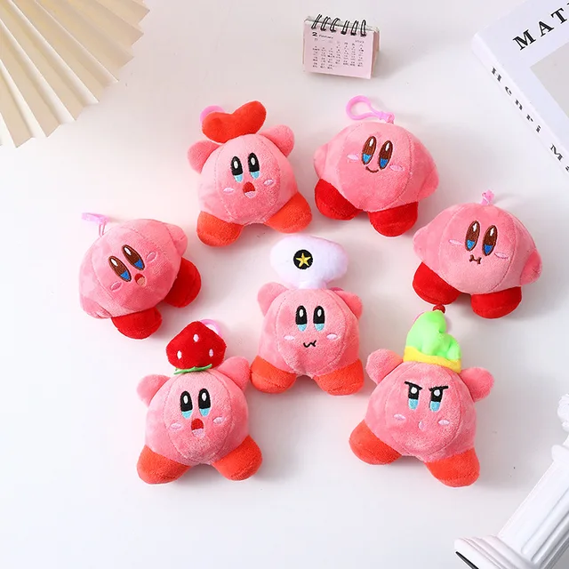 Kawaii Kirby Anime Cartoon Plush Headphone Bag keychain Cute Doll Toys Coin  Purse Car key backpack accessories pendant Girl Gift - AliExpress