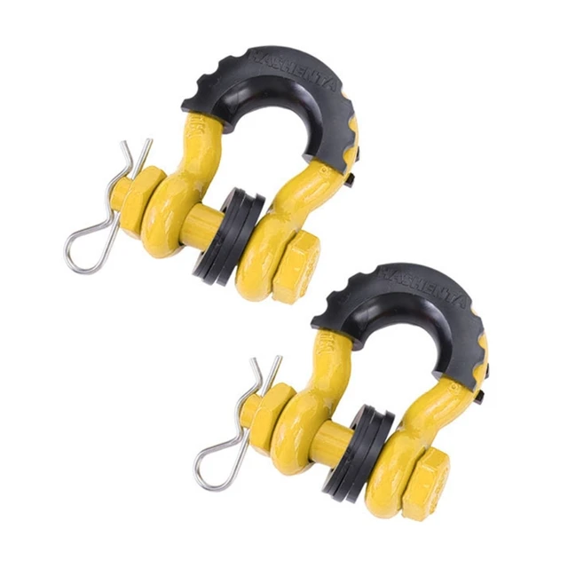 5/8 D-Ring Anchor Shackle for Off-Road Vehicle Recovery Towing Gear  Anti-Rust Bow Shackle 28660lbs Break Strength