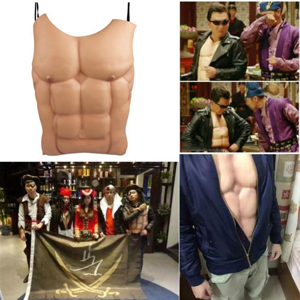 Lustige gefälschte Muskel Bauch Körper Cosplayer Muskel Brust Eva Männer gefälschte Haut Brust Muskel Kostüm Halloween Weihnachten Cosplay Requisiten – Detail 2