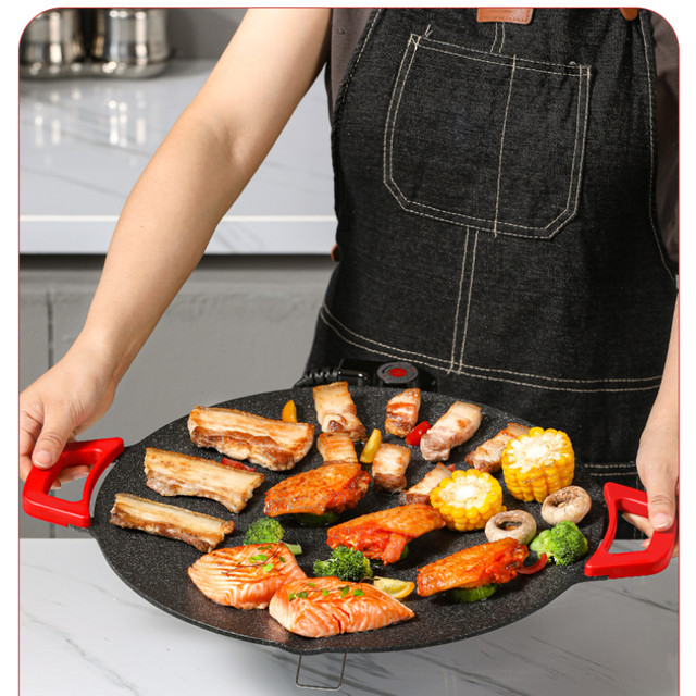 Household Electric Grill Outdoor BBQ Barbecue Plate Hot-Selling Dinner  Baking Pan Multi-Functional Small - AliExpress