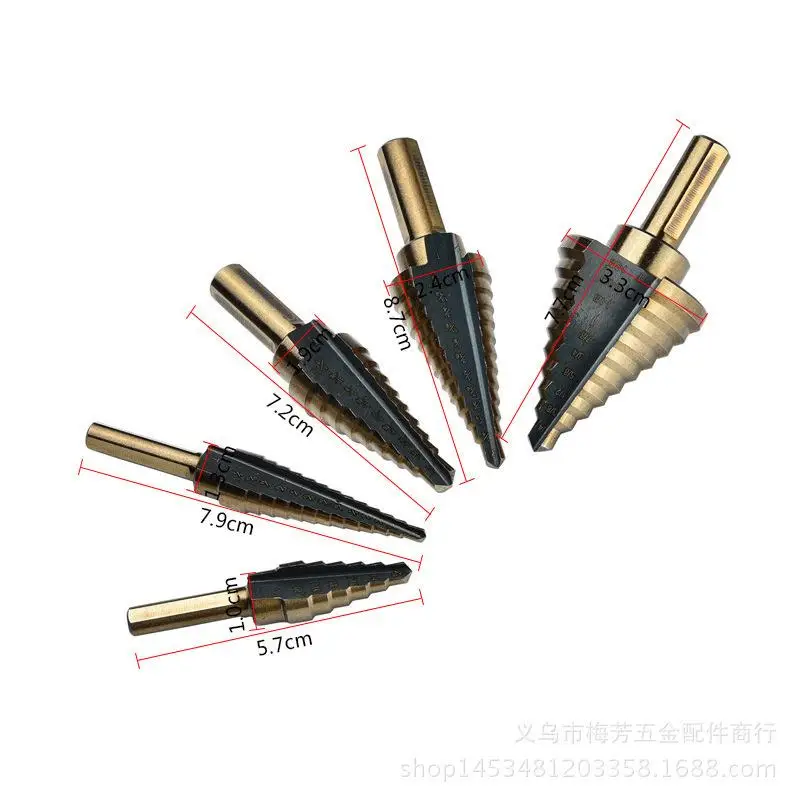 5x HSS  Drill Bit Compatible with Electric Percussion Drills
