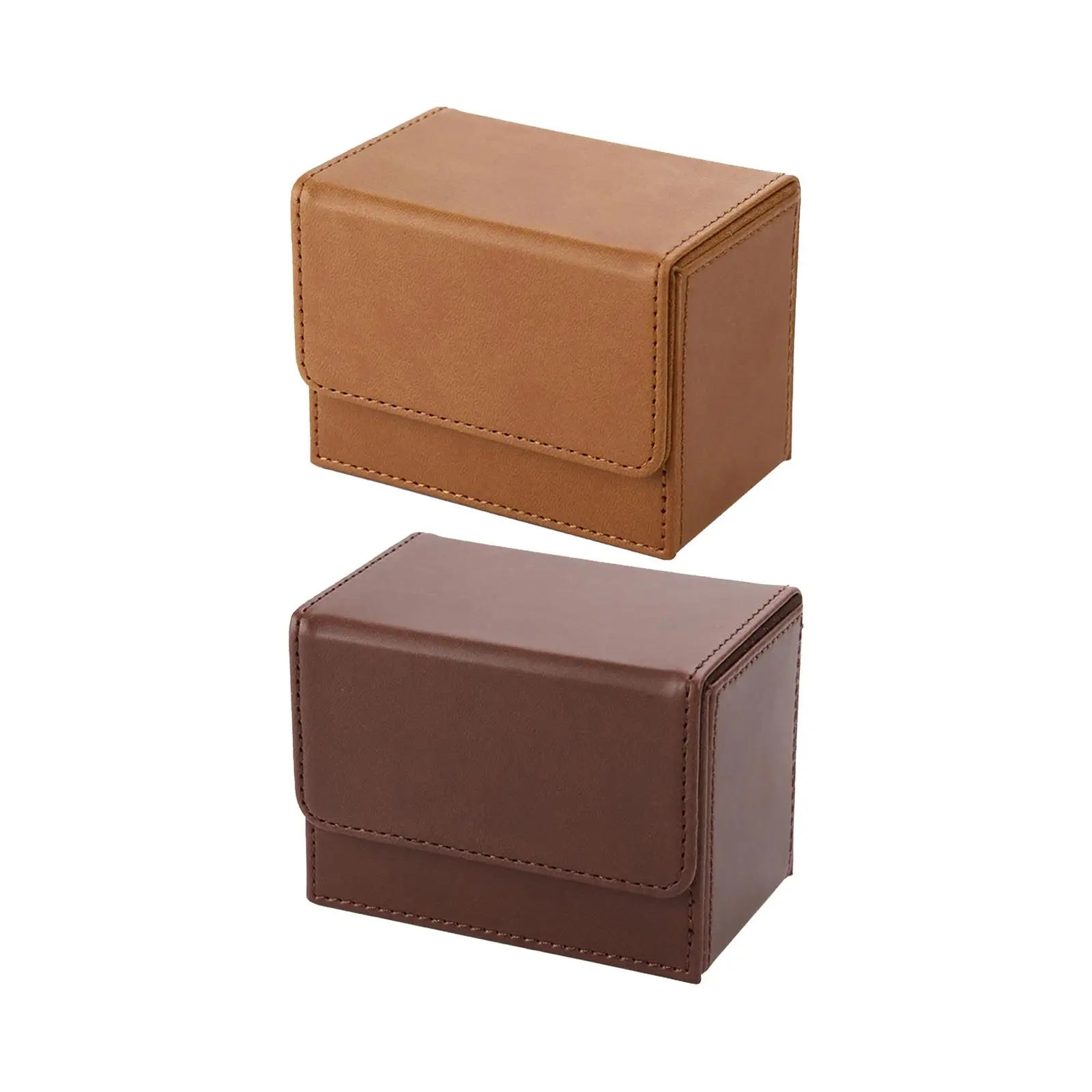 Card Game Deck Storage Box PU leather Card Gaming Accessories Organizer Trading Card Deck Box for Sport Card