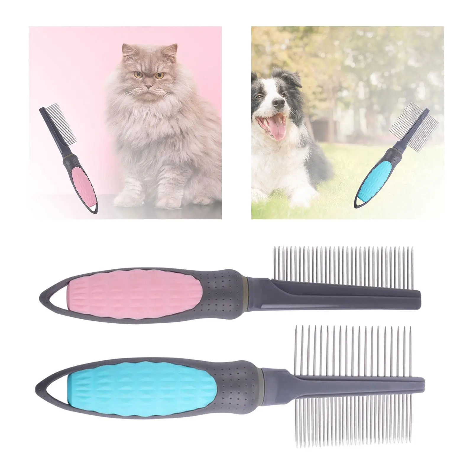 Cat Grooming Brush Dog Comb Remove Loose Hair Pet Cleaning Slicker Brush Pet Hair Remover Tool Pet Grooming Comb Pet Supplies