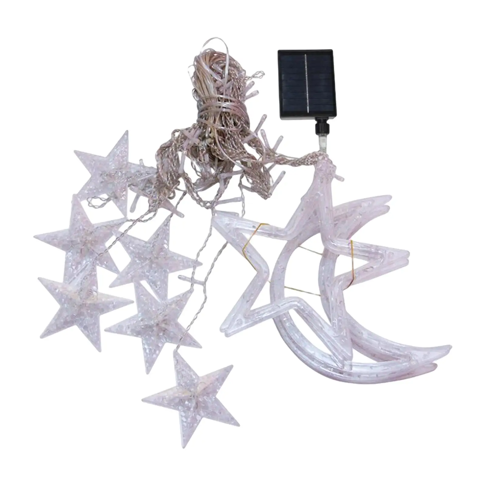 Solar LED String Lights Star Pendant Lamp for Yard New Year Holiday