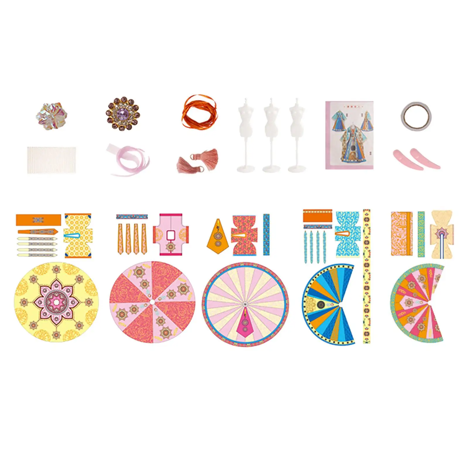 Fashion Design Kits Creativity Princess Dress Clothes Set DIY Arts Crafts Kits for Girls Age 8-12 Children Beginner