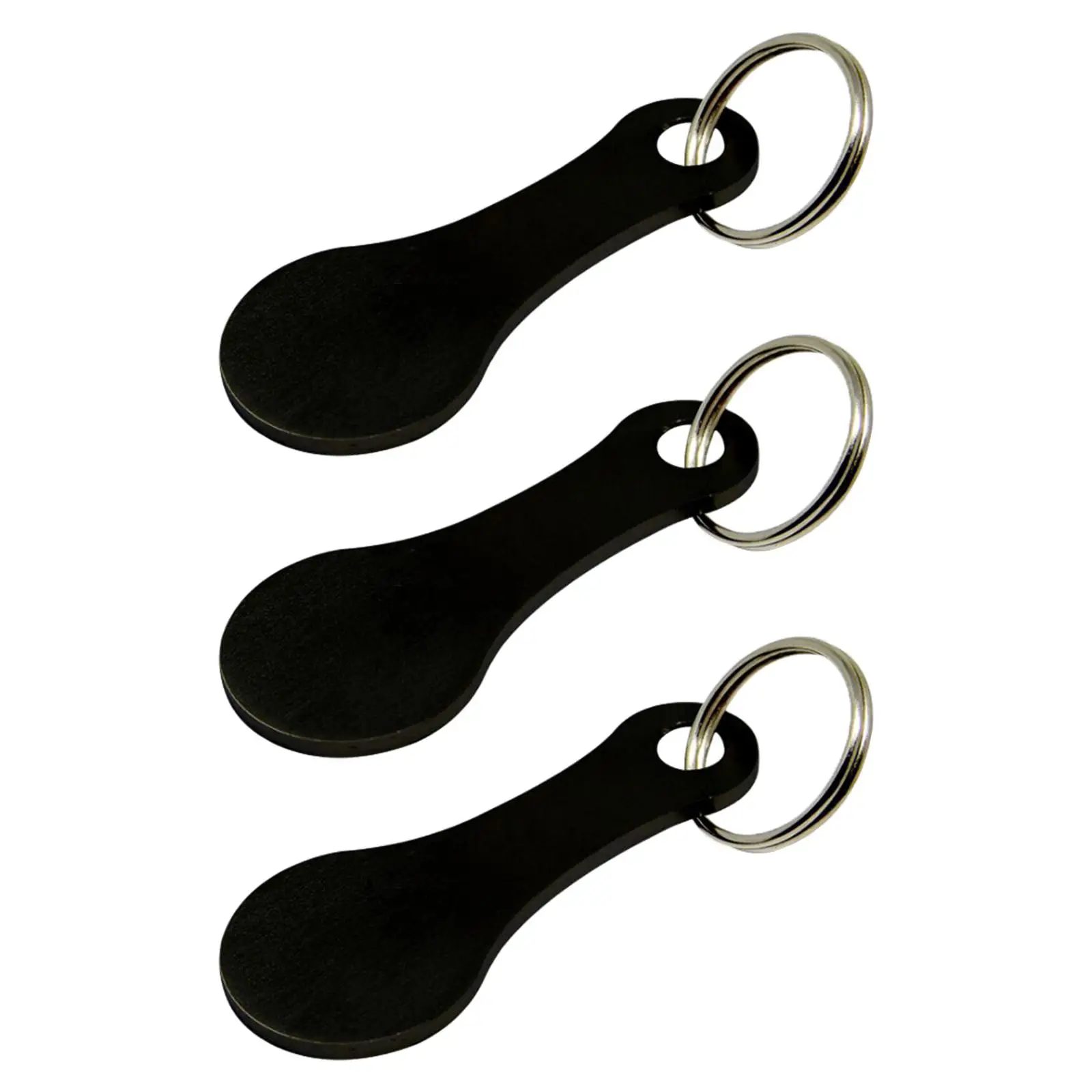 3x DIY Shopping Trolley Tokens Release Keys Portable Shopping Trolley Chips Metal Key Rings for Coin Holder Grocery Cart Change