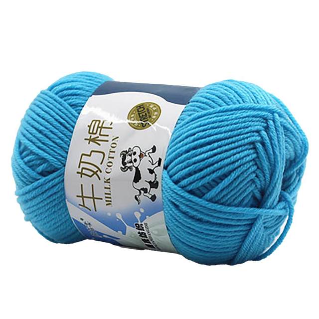 Amigurumi Crochet Yarn for Knitting, Baby Silk, Hand Knitted, Sweater, Hat,  Scarf Line, Soft Cotton, 50g, 132 m, 1Pc