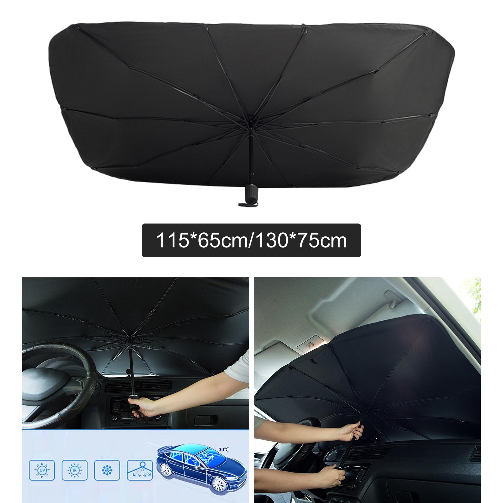 Car Windshield Sun Shade Umbrella Fit for Most Sedans Truck Easy to Store