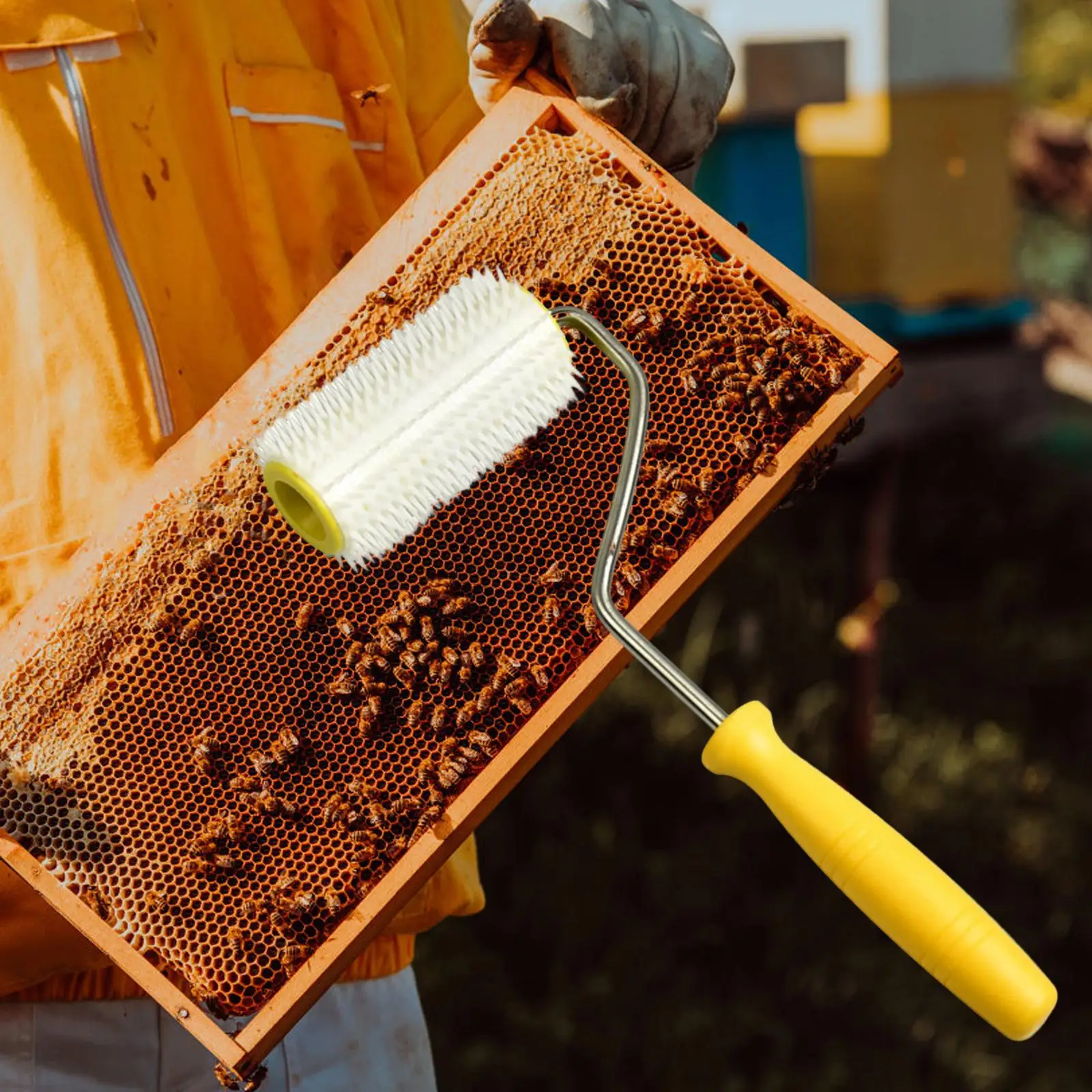 Uncapping Roller Beekeeping Equipment Beekeeper Tool Bee Keeping Starter Tool Portable Honey Extracting Roller for Harvesting