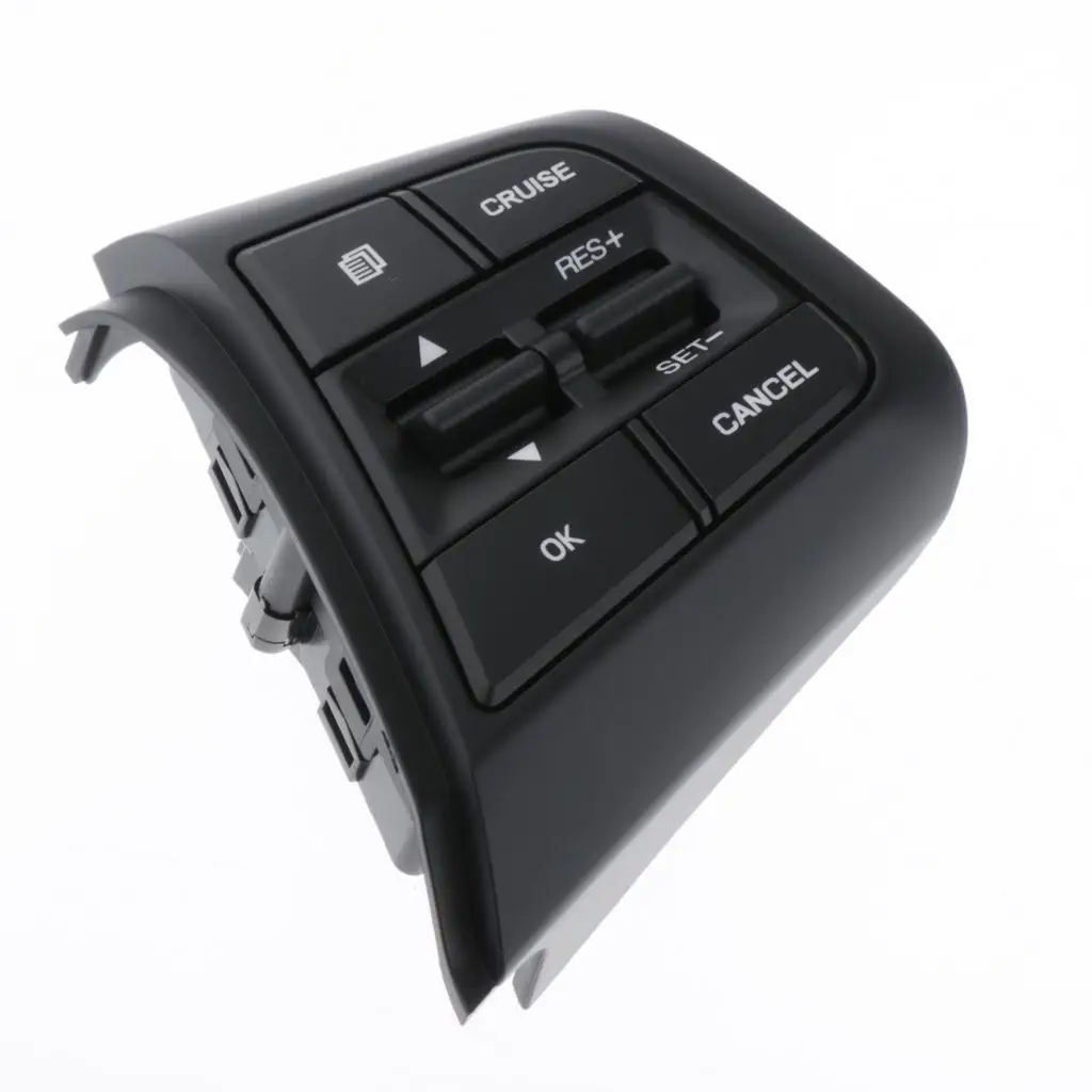 Black Steering Wheel Cruise Control Switch Button Perfect Replacement for Hyundai Creta ix25 2.0L / 1.6L