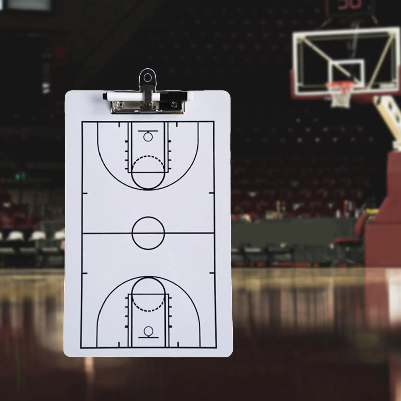 Basketball Coaching Board, Coaches Marker Whiteboard, Double Sided Basketball Clipboard, Basketball Coaches Clipboard