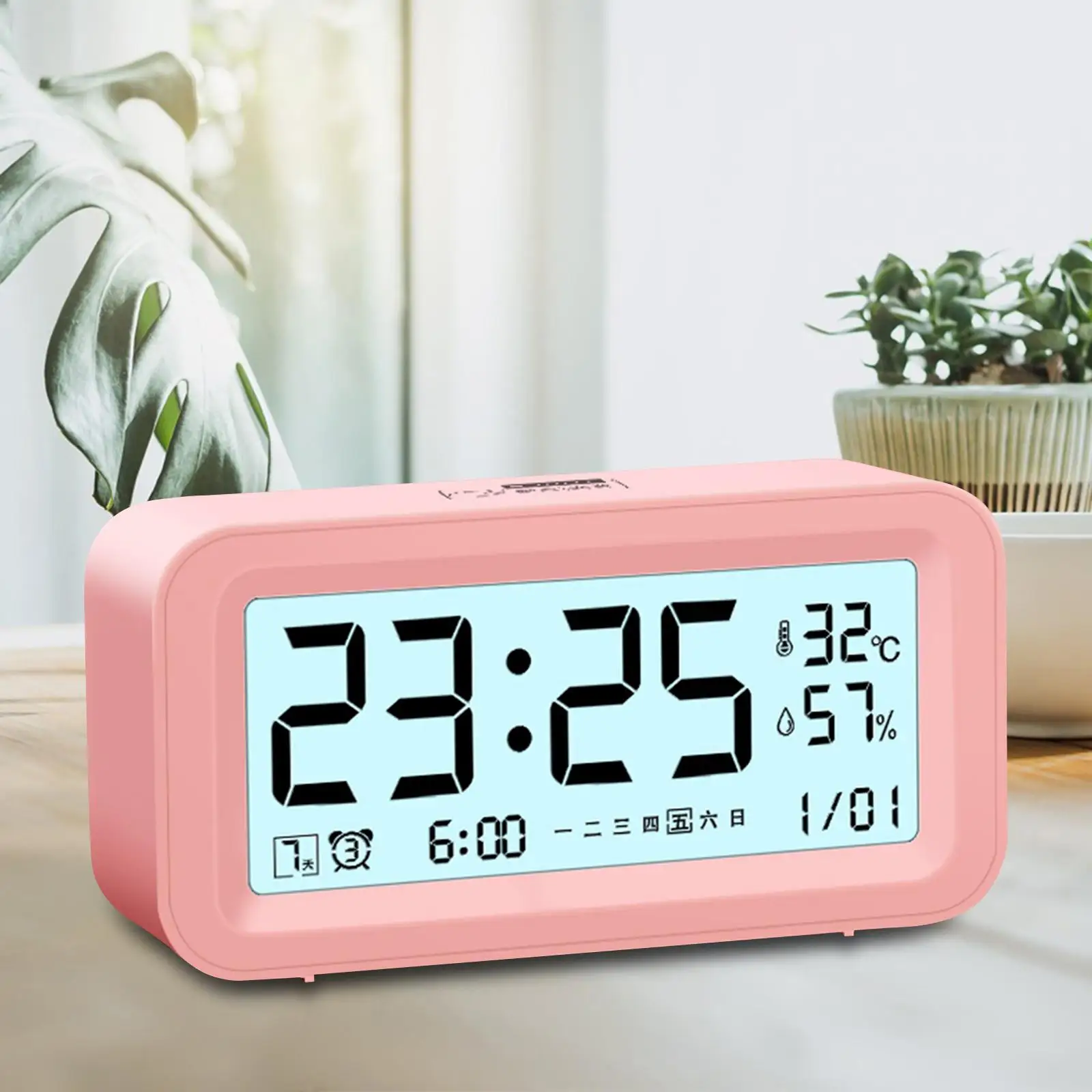 Digital Clock with Snooze Adjustable Volume Brightness for Bedroom