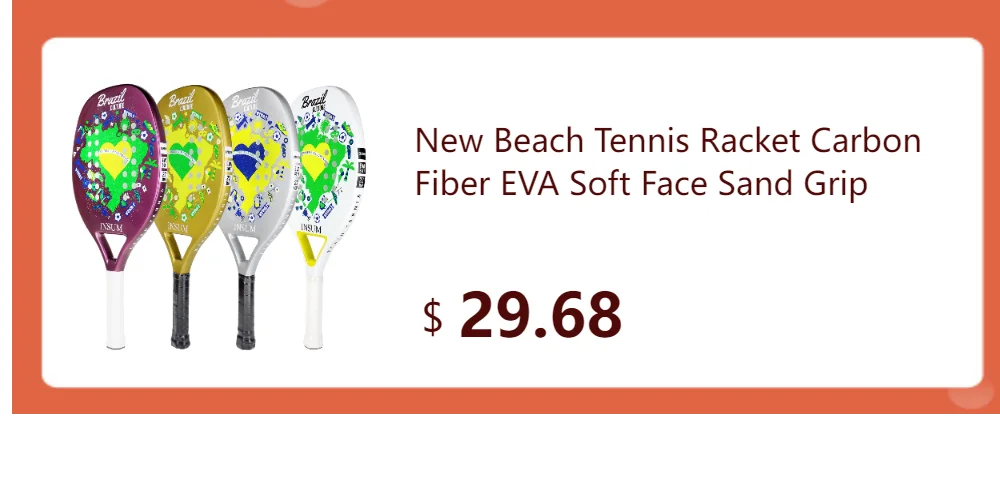 2022 High Quality 3K Raquete Beach Tennis Racket Carbon Fiber Tenis Racquet Paddle EVA SOFT Trainning Beach Tennis Balls Bulk