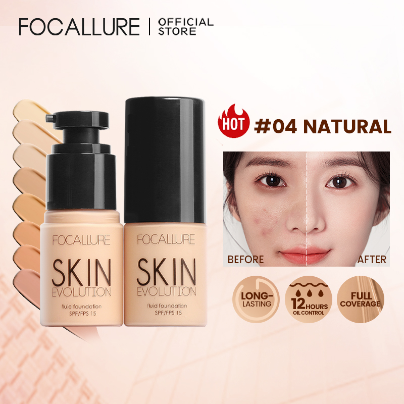 Best of FOCALLURE Base Face Liquid Foundation Cream Full Coverage Concealer Oil-control Easy To Wear Face Makeup Foundation Cosmetics Reviews & Tips