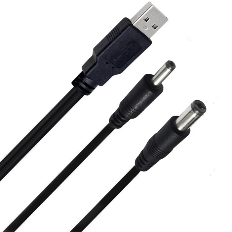 Un cable USB negro con un conector en el extremo